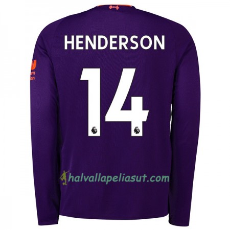 Jalkapallo Pelipaidat Liverpool Henderson 14 Vieraspaita 2018-2019 Pitkähihainen